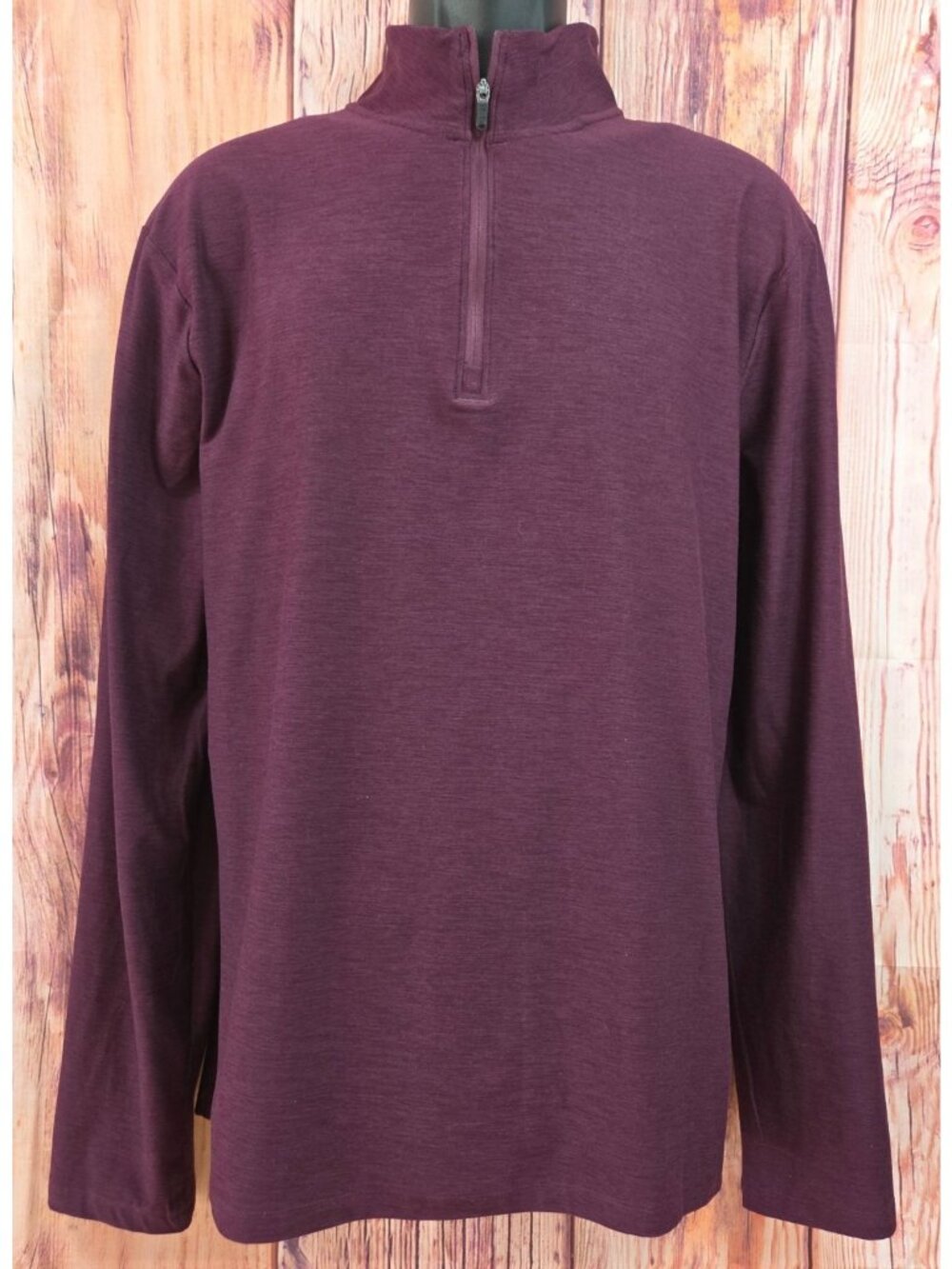 FLX Burgundy 1/4 Zip Long Sleeve Lightweight Pullover Size XL